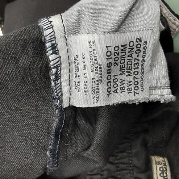 Women's Black Side Elastic Casual Jean | Lee | 18W (M) - Picture 10 of 10